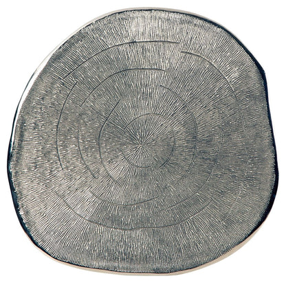 Laverford - Round End Table - Chrome / Black