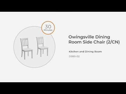 Owingsville - Dining Room Side Chair (Set of 2) - Black / Brown